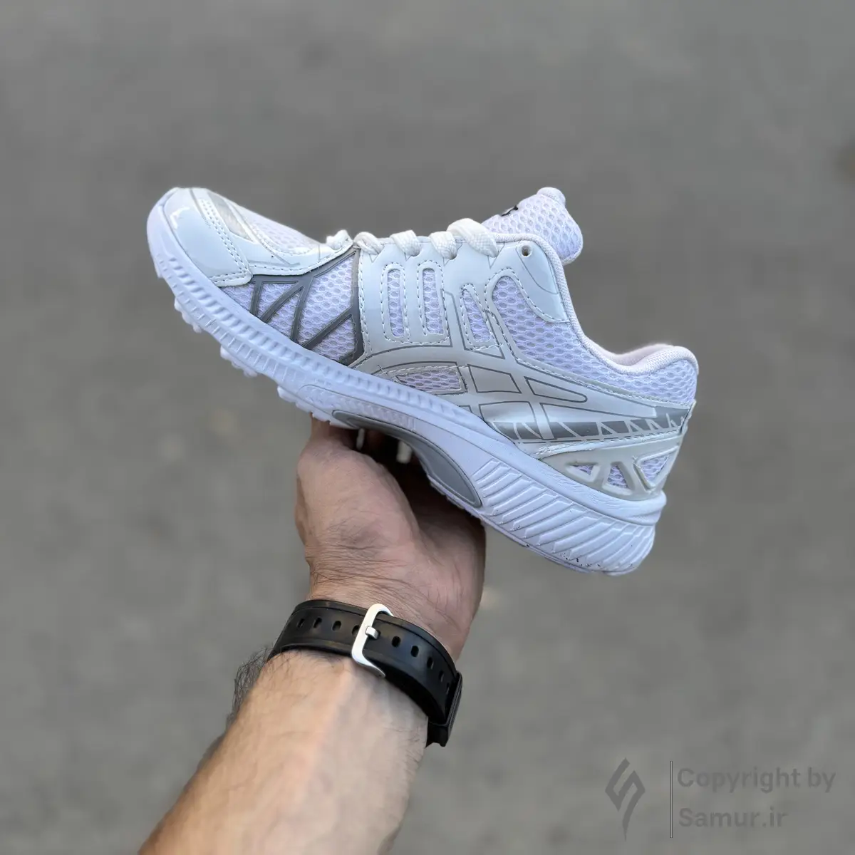 گالری تصاویر کتونی اسیکس کایانو 20 سفید طوسی